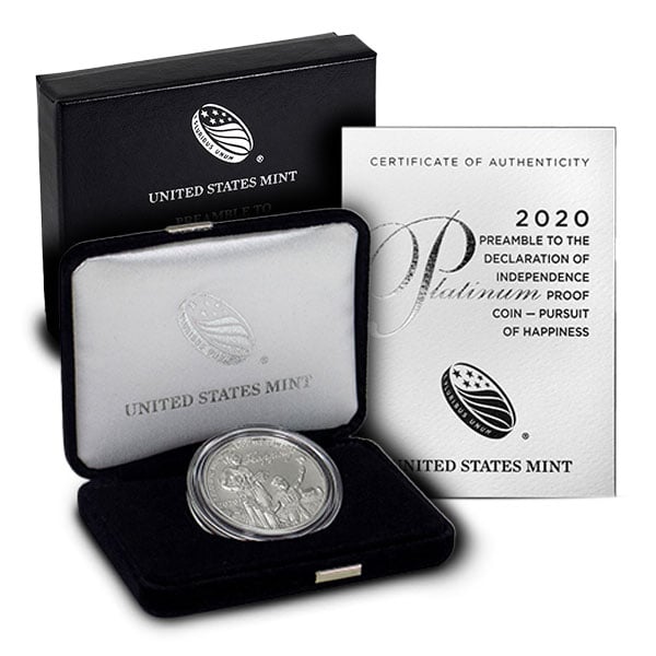 2020-W Proof Platinum American Eagle - 1 Troy Oz .9995 Pure