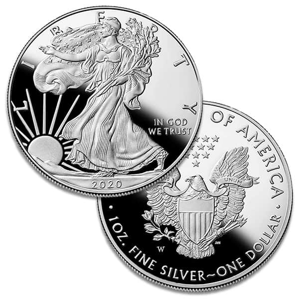 2020 Proof Silver American Eagle - 1 Troy Oz .999 Pure