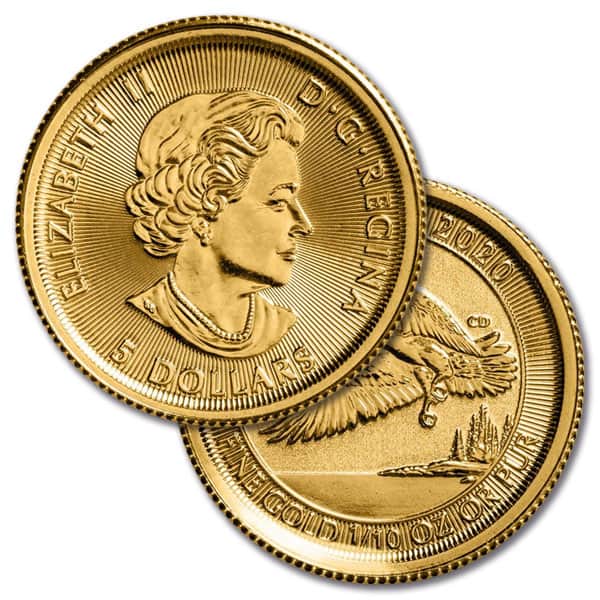 2020 RCM Bald Eagle - 1/10 Oz., .9999 Pure Gold