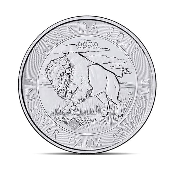 1-1/4 Ounce RCM 2021 Bison Buffalo - .9999 Silver