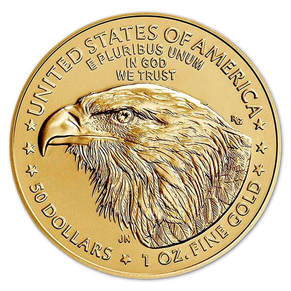 American Gold Eagle Coin 2021 Type 2 - 1 Troy Ounce