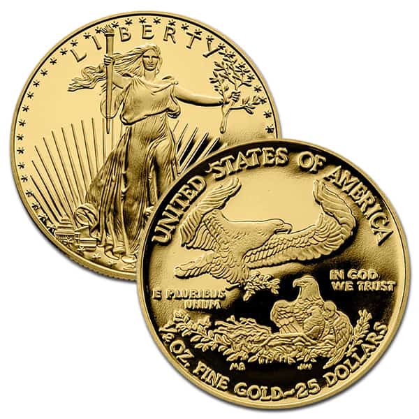 2021 Type 1 Proof Gold Eagle Set (1 oz, 1/2-oz, 1/4-oz & 1/10-oz)