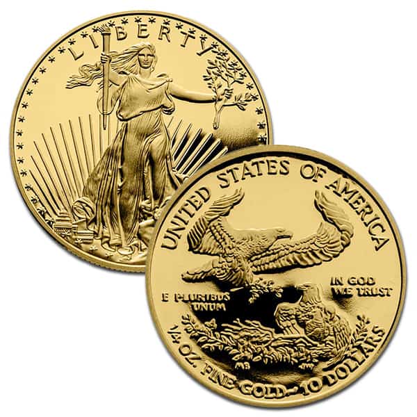 2021 Type 1 Proof Gold Eagle Set (1 oz, 1/2-oz, 1/4-oz & 1/10-oz)