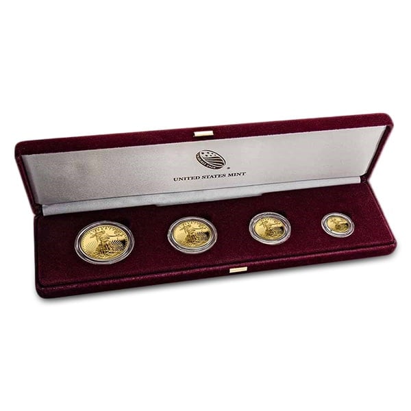 2021 Type 1 Proof Gold Eagle Set (1 oz, 1/2-oz, 1/4-oz & 1/10-oz)