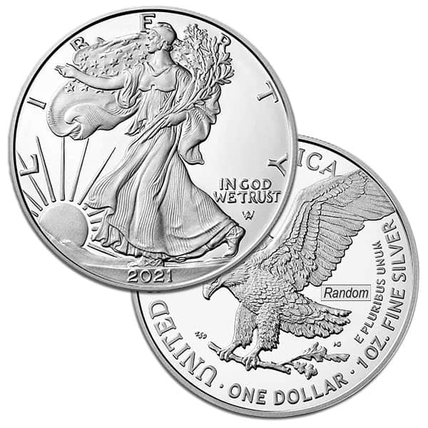 2021 Type 2 Proof Silver American Eagle - 1 Troy Oz .999 Pure