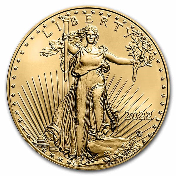 MintID 2022 Gold American Eagle - 1 Oz, 22k Purity