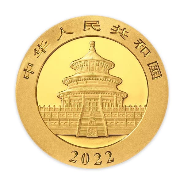 2022 Chinese Panda Gold - 1 Gram, .999 Purity thumbnail