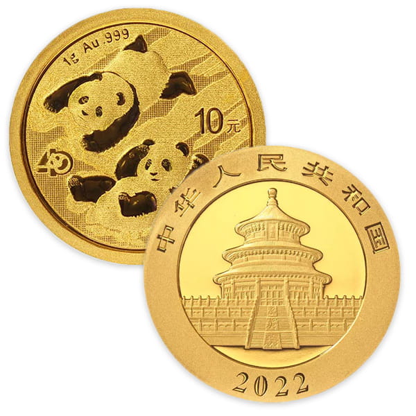 2022 Chinese Panda Gold - 1 Gram, .999 Purity