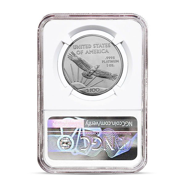 2022 MS70 Graded 1 Troy Oz Platinum American Eagle (NGC) - Mike