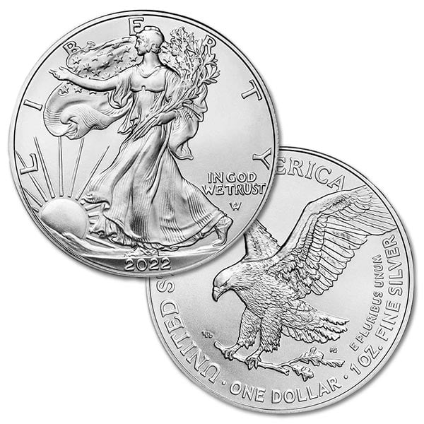 2022 Silver American Eagle - 1 Troy Ounce, .999 Pure