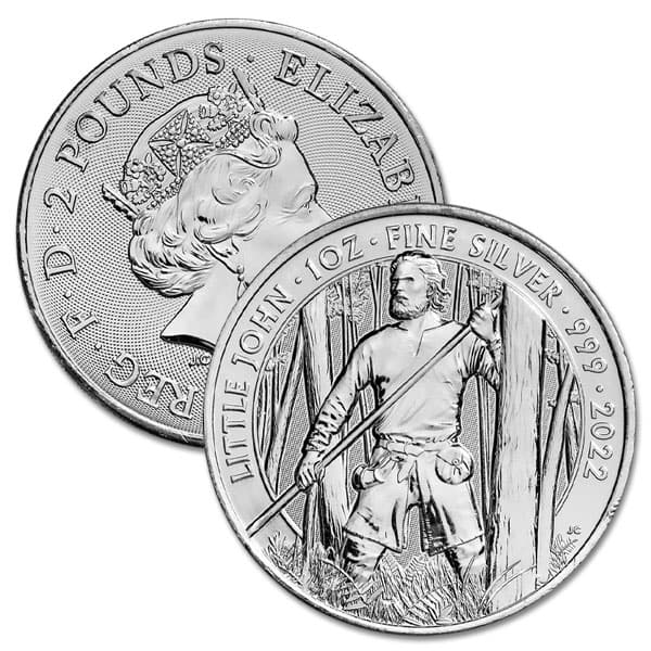 2022 Royal Mint Myths & Legends Little John - 1 Troy Ounce, .999 Pure