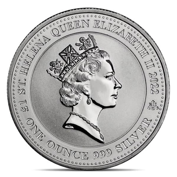2022 St. Helena Pegasus - 1 Oz Silver Coin .999 Pure
