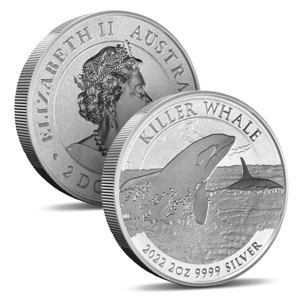 2022 Australian Killer Whale - 2 Troy Oz .9999 Pure Silver