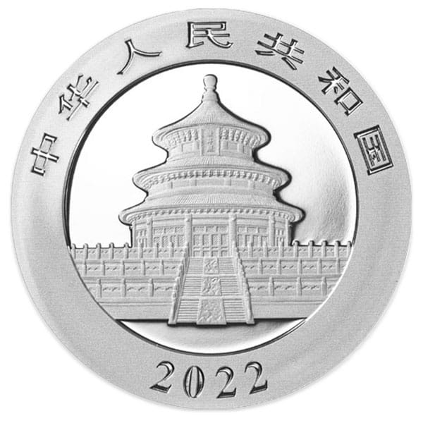 2022 Chinese Silver Panda, 30 Grams .999 Pure thumbnail