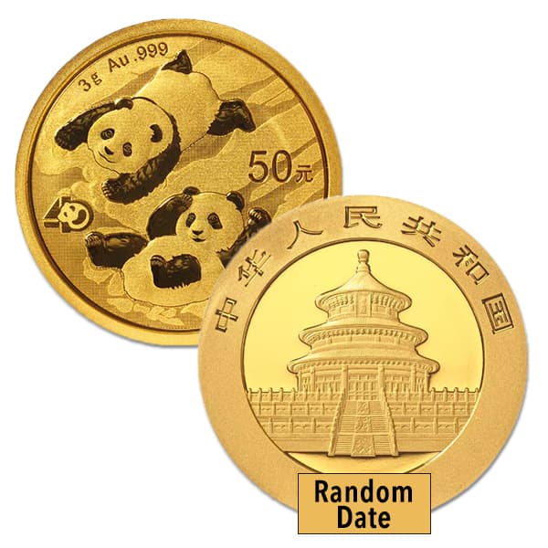 Chinese Panda Gold - 3 Gram, .999 Purity