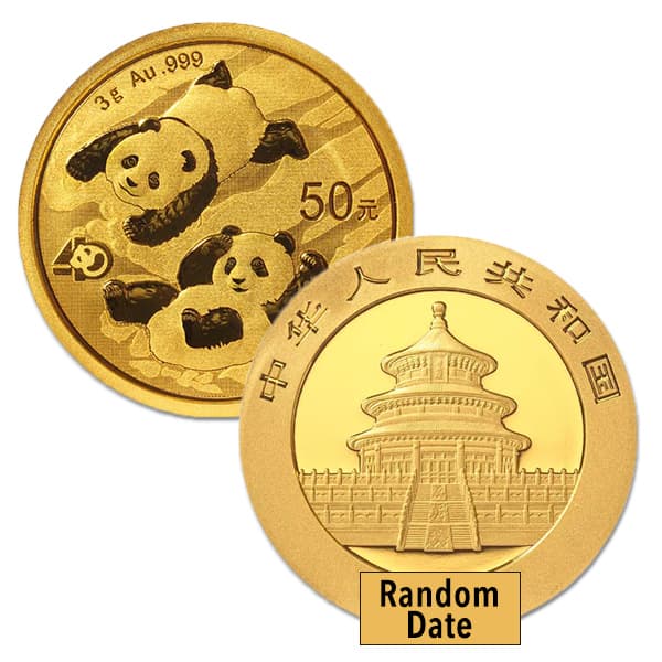 Chinese Panda Gold - 3 Gram, .999 Purity