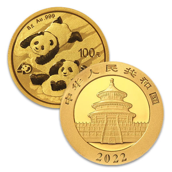 Chinese Gold Panda - 8 Gram, .999 Purity thumbnail