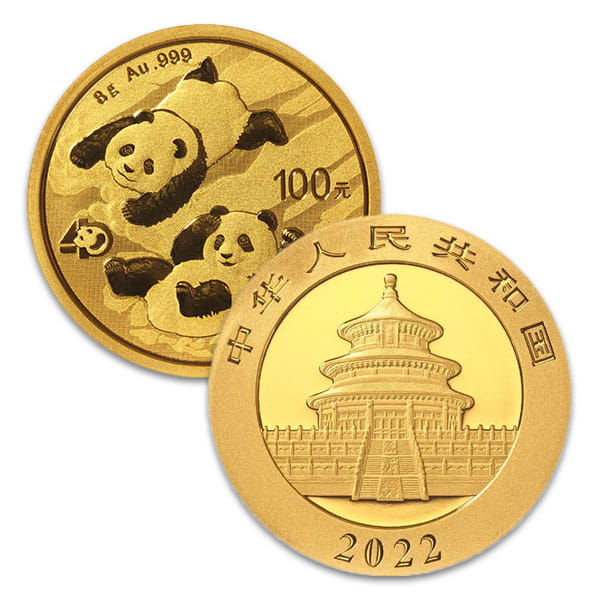 Chinese Gold Panda - 8 Gram, .999 Purity
