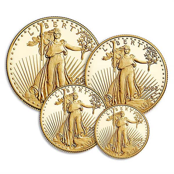 2002 Proof Gold Eagle Set (1 oz, 1/2-oz, 1/4-oz & 1/10-oz)