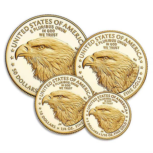 2002 Proof Gold Eagle Set (1 oz, 1/2-oz, 1/4-oz & 1/10-oz)