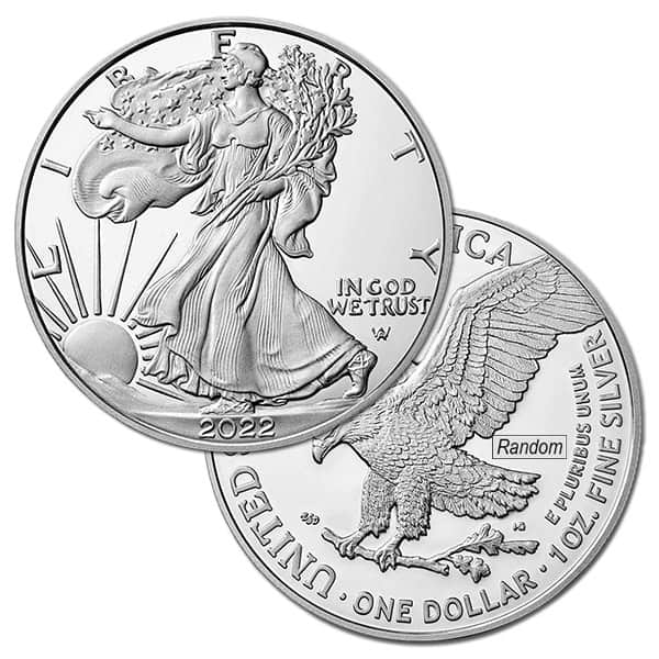 2022 Proof Silver American Eagle - 1 Troy Oz .999 Pure