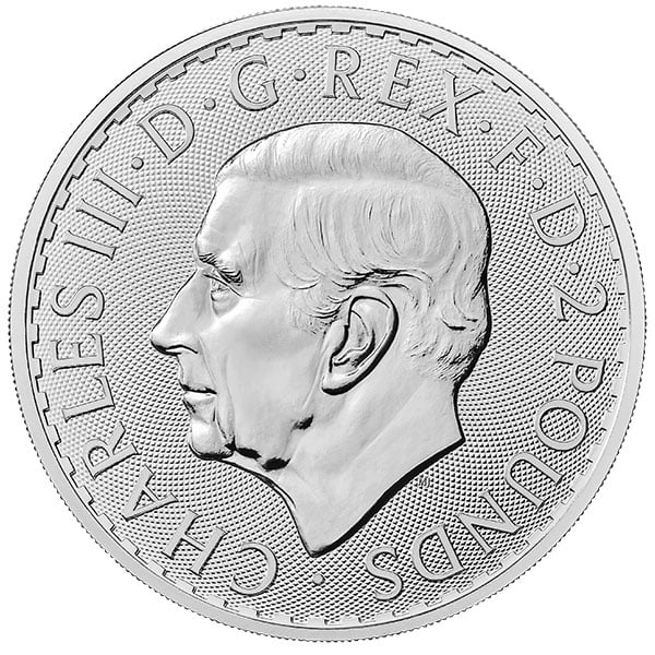 British Britannia, King Charles III - 1 Troy Oz, .999 Pure Silver