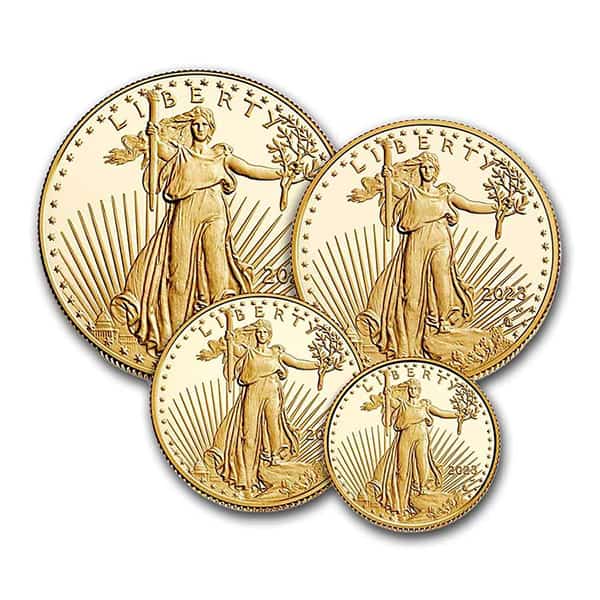 2023 Proof Gold Eagle Set (1 oz, 1/2-oz, 1/4-oz & 1/10-oz)