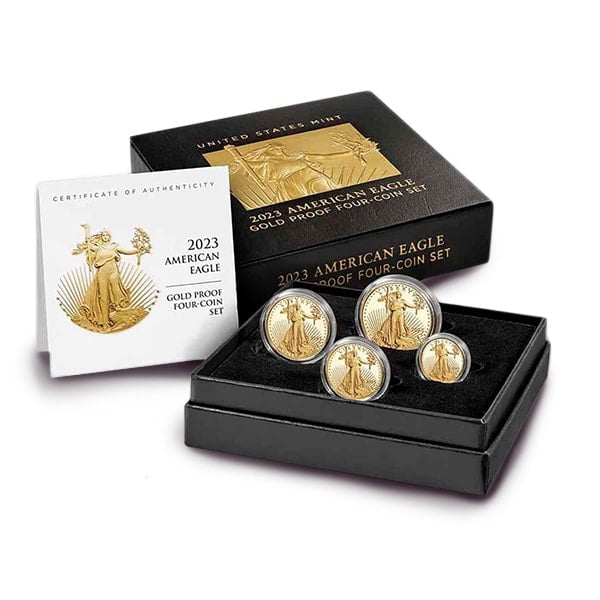 2023 Proof Gold Eagle Set (1 oz, 1/2-oz, 1/4-oz & 1/10-oz)