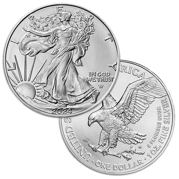 2024 1 oz American Silver Eagle Coins for Sale - Money Metals