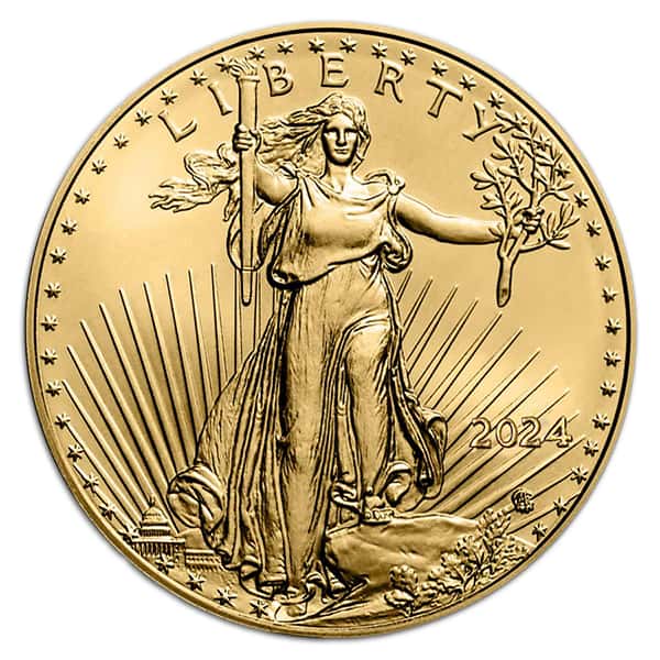 2024 Gold American Eagle Coin - 1 Troy Ounce, 22k Purity