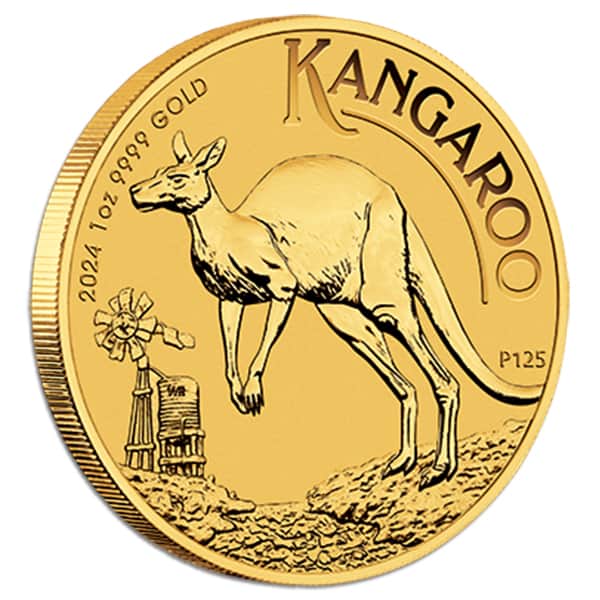 2024 Australian Kangaroo, King Charles III - 1 Troy Oz Gold .9999 Pure