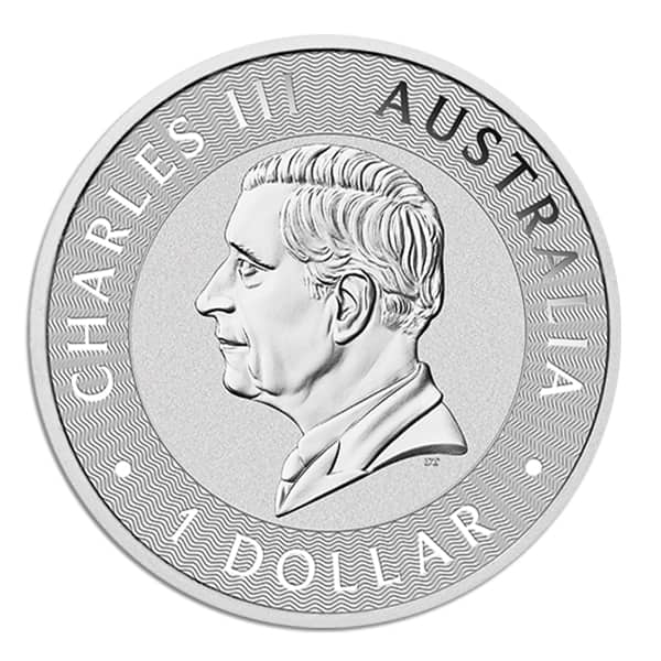 2024 Australian Kangaroo, King Charles III - 1 Troy Oz Silver .9999 Pure