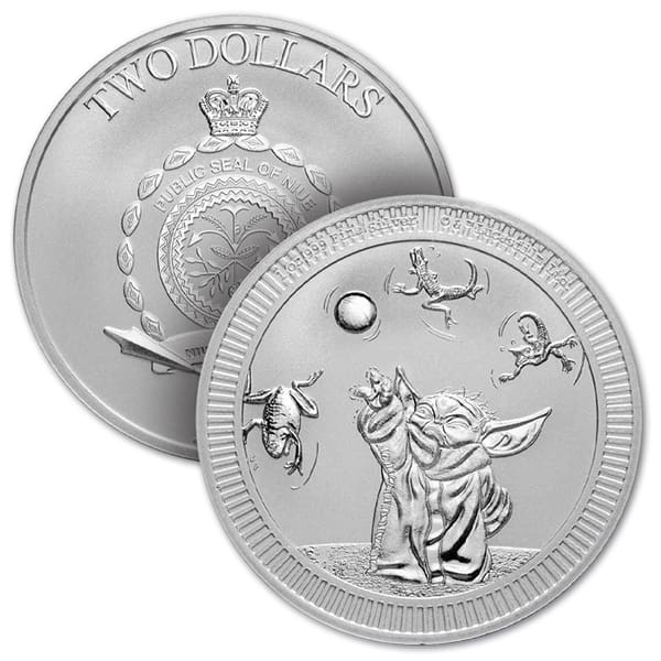 2024 Niue Star Wars; Grogu "Baby Yoda" - 1 Oz Silver Coin .999 Pure