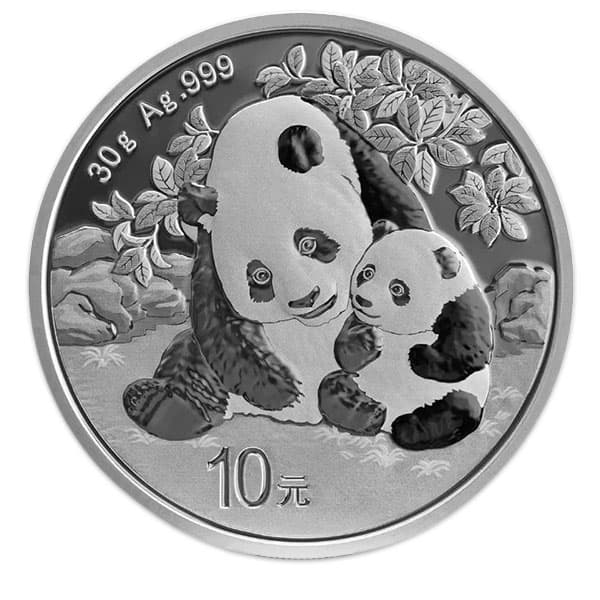 2024 Chinese Silver Panda, 30 Grams .999 Pure (In Capsule)