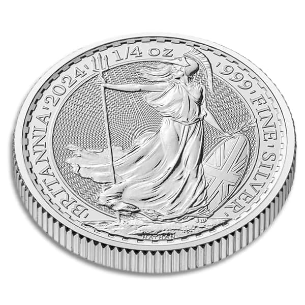 1/4 Oz British Britannia, 2024 King Charles III - .9999 Pure Silver