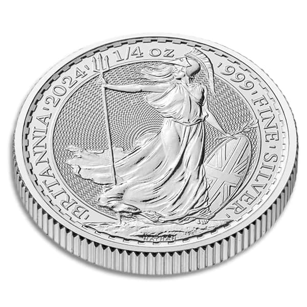 1/4 Oz British Britannia, 2024 King Charles III - .999 Pure Silver