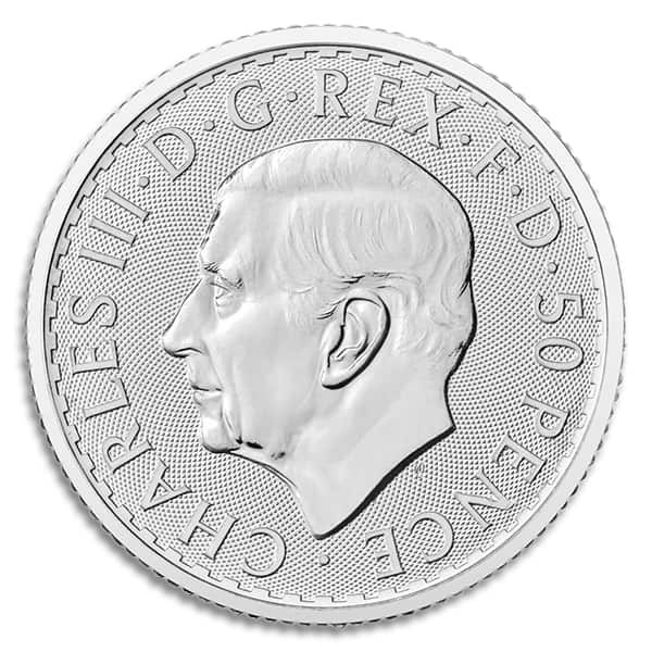 1/4 Oz British Britannia, 2024 King Charles III - .999 Pure Silver