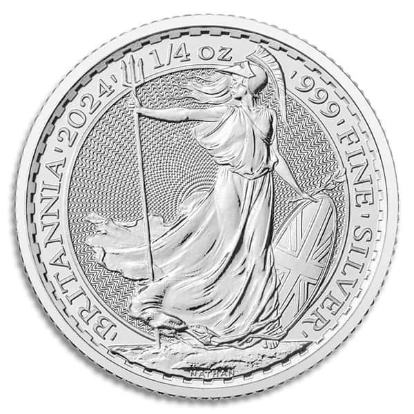 1/4 Oz British Britannia, 2024 King Charles III - .999 Pure Silver