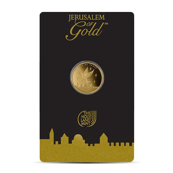 2025 Holy Land Mint Dove of Peace Gold 1/10 Troy Ounce Round - .9999 Pure in Assay Package