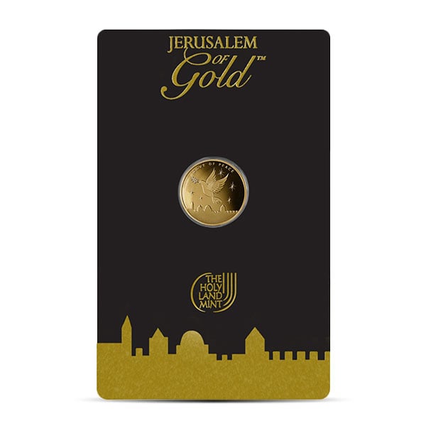 2025 Holy Land Mint Dove of Peace Gold 1/25 Troy Ounce Round - .9999 Pure in Assay Package