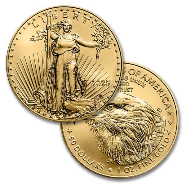 2025 Gold American Eagle Coin - 1 Troy Ounce, 22k Purity