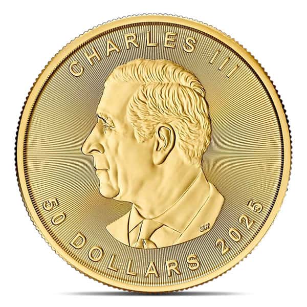 2025 Canadian Maple Leaf - 1 Troy Ounce Gold .9999 Pure