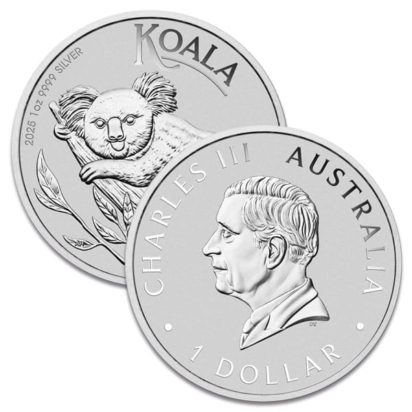 2025 Koala - 1 Troy Oz. Silver, .9999 Pure 2025 Koala - 1 Troy Oz. Silver, .9999 Pure