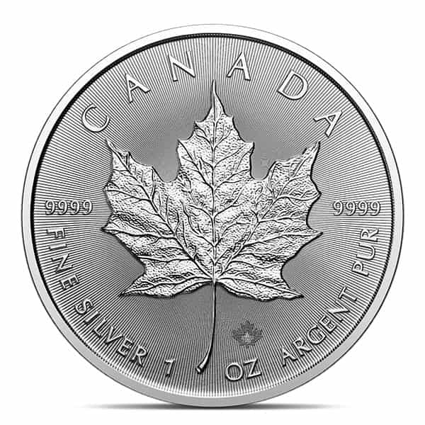 2025 Canadian Maple Leaf - 1 Troy Oz. Silver, .9999 Pure
