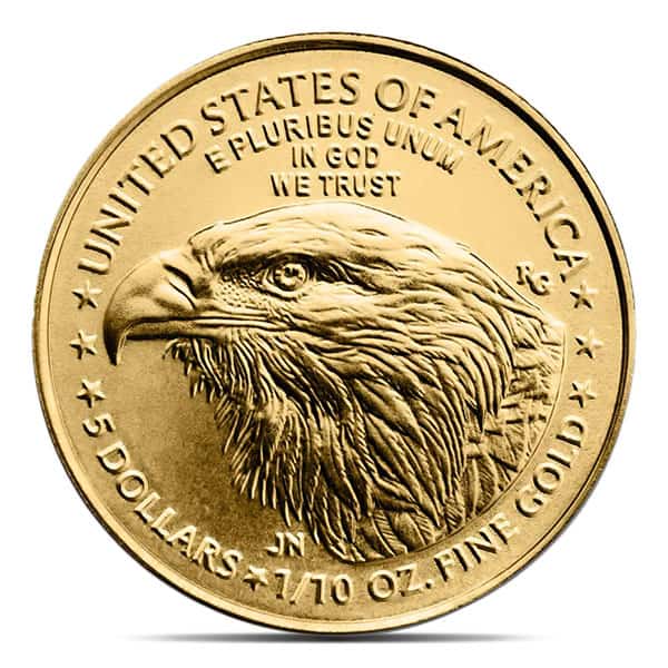 2025 1/10th Oz American Gold Eagle Coin 22k Purity