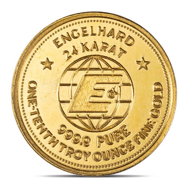 2025 Engelhard Prospector 1/10 Troy Ounce Gold Round - .9999 Pure