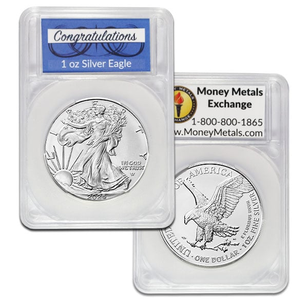 Silver American Eagle - In Congratulations Capsule