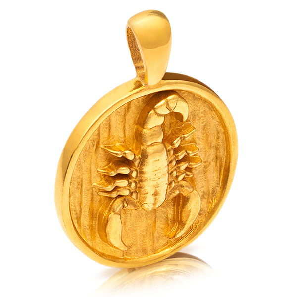 Gold Pendant - Scorpio **Hybrid Finish** - 15.7 Grams, 24K Pure