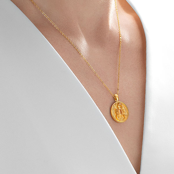 Gold Pendant - Scorpio **Hybrid Finish** - 15.7 Grams, 24K Pure
