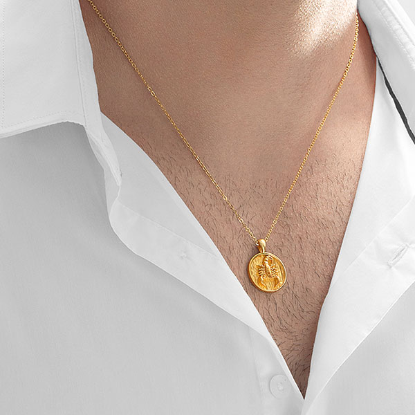 Gold Pendant - Scorpio **Hybrid Finish** - 15.7 Grams, 24K Pure